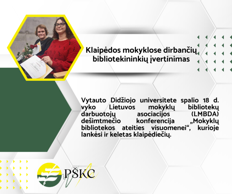 Klaipėdos mokyklose dirbančių bibliotekininkių įvertinimas