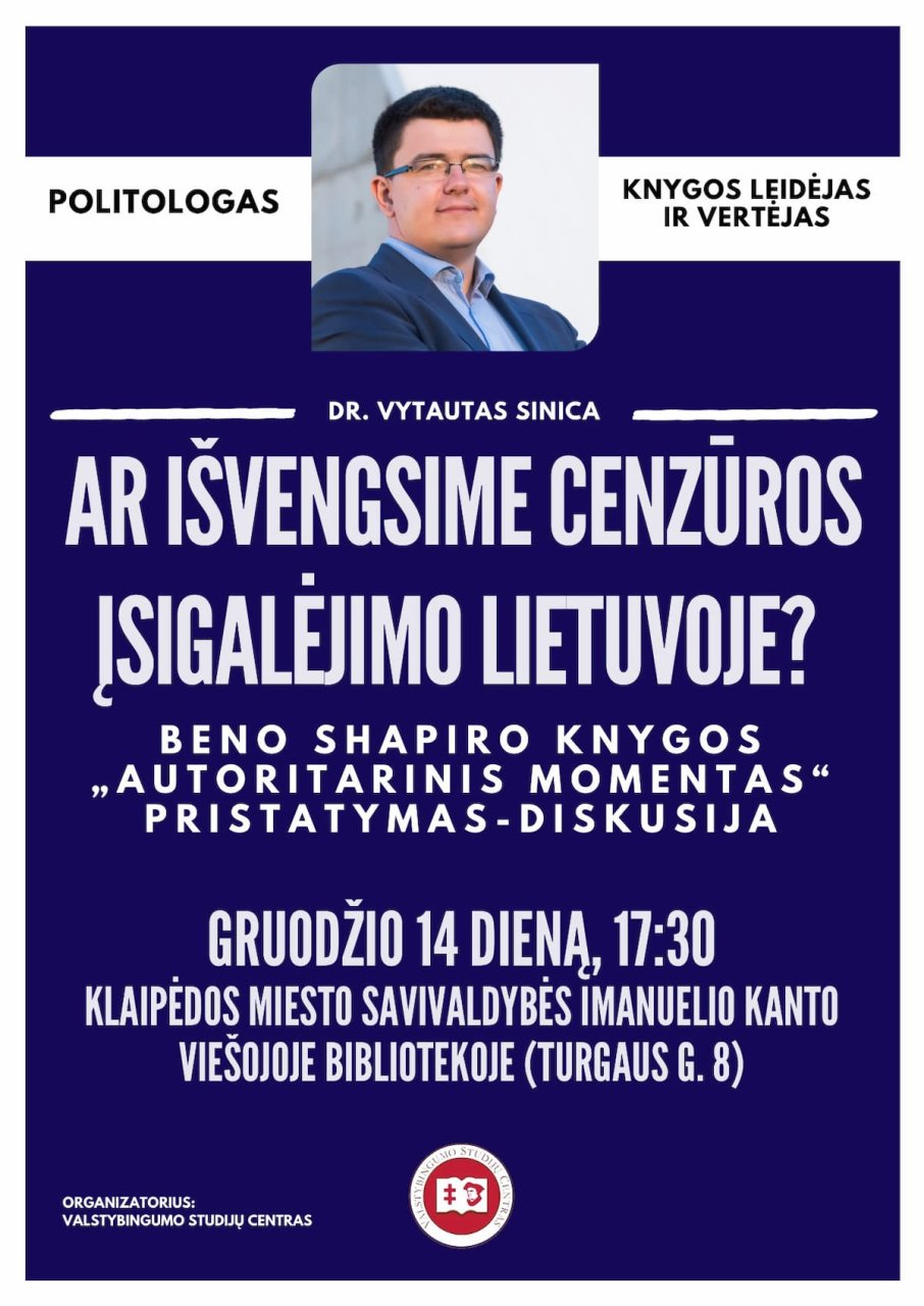 Ar isvengsime cenzuros isigalejimo lietuvoje