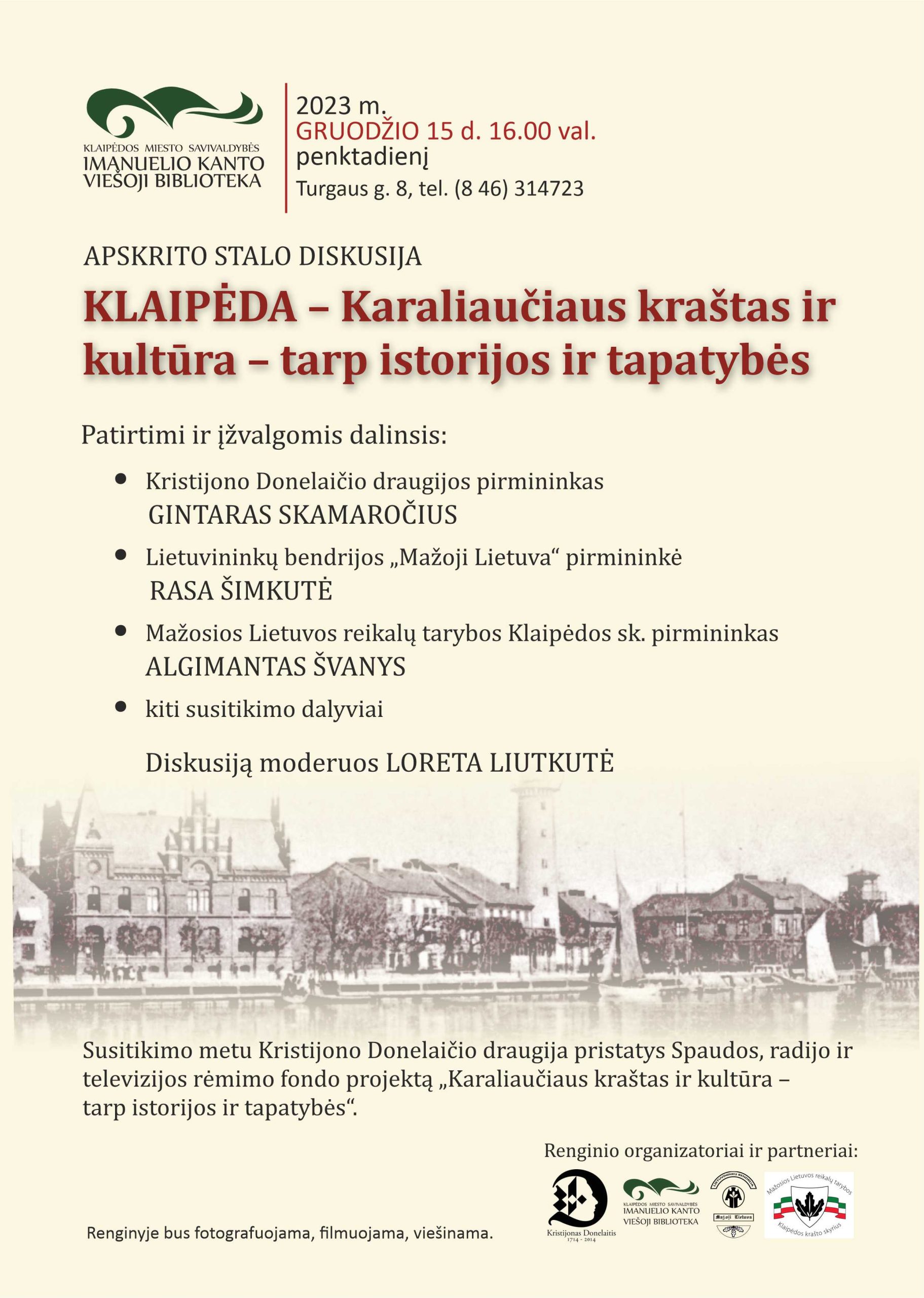 plakatas KLAIPEDA Karaliauciaus krastas
