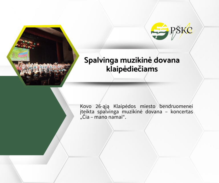 Spalvinga muzikinė dovana klaipėdiečiams