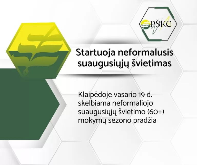 Startuoja neformalusis suaugusiųjų švietimas