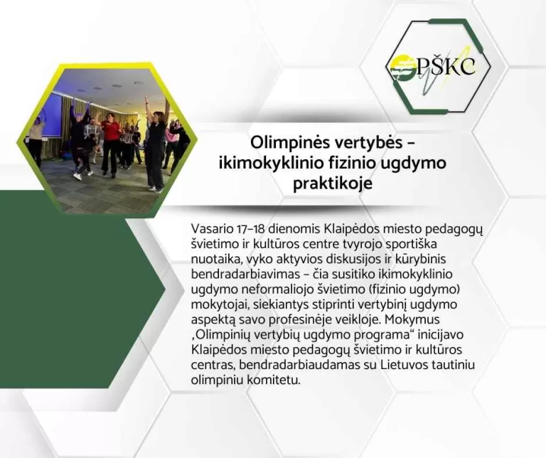 Olimpinės vertybės – ikimokyklinio fizinio ugdymo praktikoje